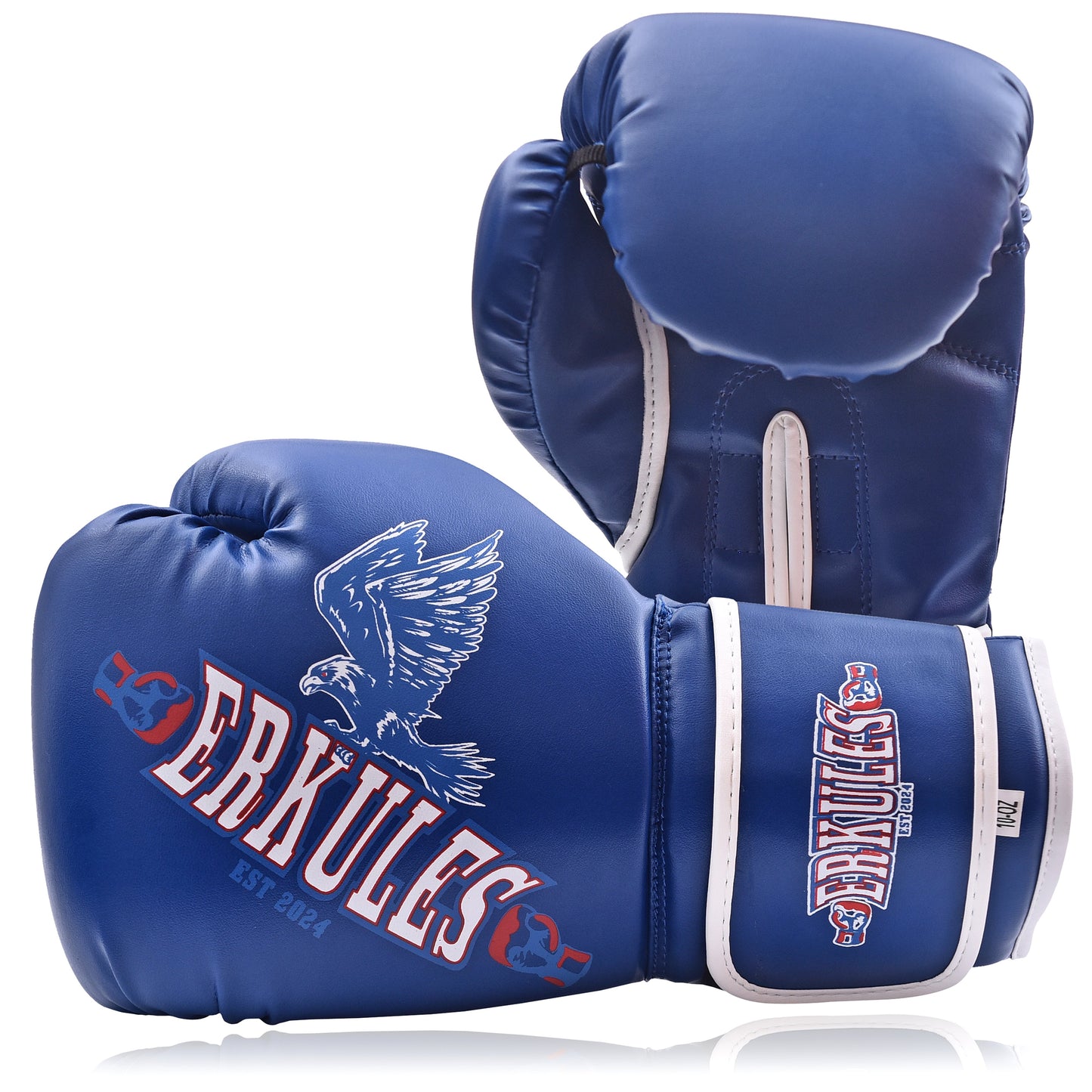 Guantoni da boxe blu in pelle sintetica Erkules