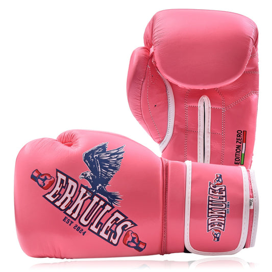 Guantoni rosa in vera pelle Erkules Edition Zero